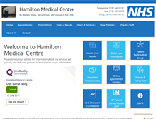 Tablet Screenshot of hamiltonmedicalcentre.com